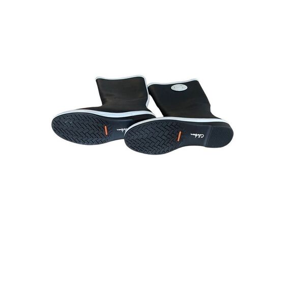 Cole Haan Womens Black Patent Leather Waterproof Tall Rain Boots Size 6 - Picture 2 of 10